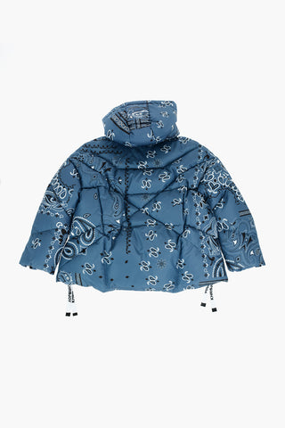 Paisley Patterned BANDANA Down Jacket