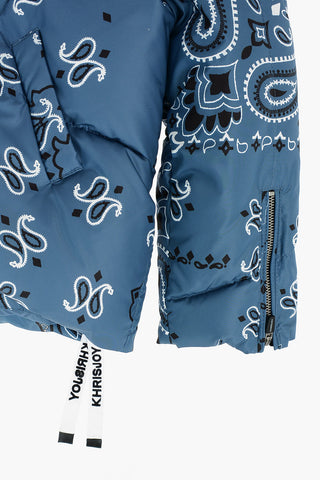 Paisley Patterned BANDANA Down Jacket