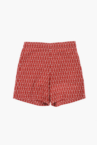 monogram motif cotton shorts