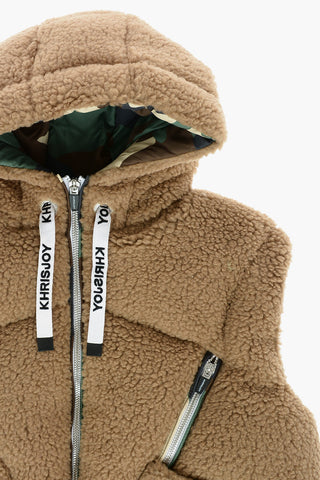 Faux Fur Sleeveless Down Jacket