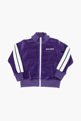 zip closure velvet sweatshirt