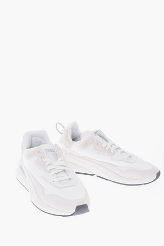 Two-tone S-SERENDIPITY LC Sneakers with Faux Suede Details