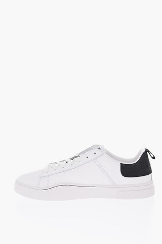 Two-Tone Leather S-CLEVER LOW Low-Top Sneakers
