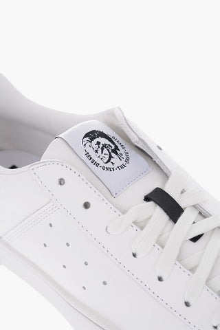 Two-Tone Leather S-CLEVER LOW Low-Top Sneakers