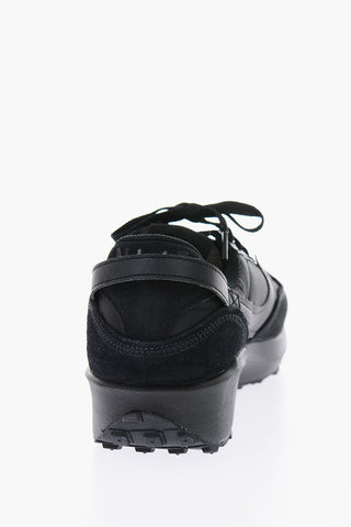 Leather and Fabric WAFFLE DEBUT Sneakers
