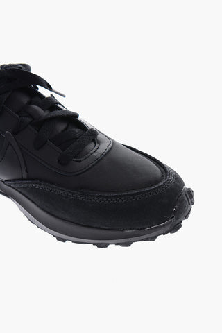 Leather and Fabric WAFFLE DEBUT Sneakers