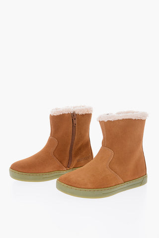 Suede LILLE Booties with Inner Fur