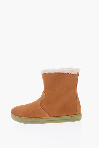 Suede LILLE Booties with Inner Fur