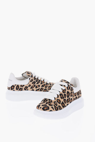 Animal Printed Leather Sneakers