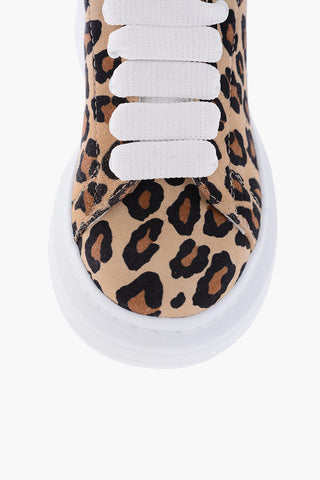 Animal Printed Leather Sneakers