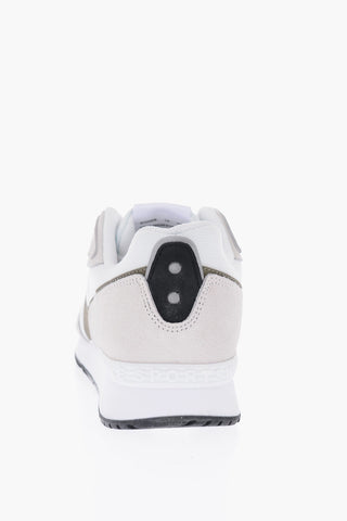Fabric and Leather VENTURE RUNNER Sneakers with Contrasting Logo