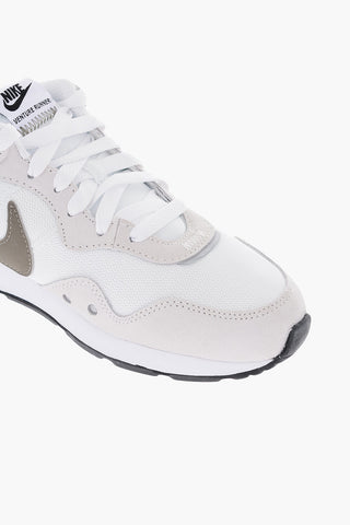 Fabric and Leather VENTURE RUNNER Sneakers with Contrasting Logo