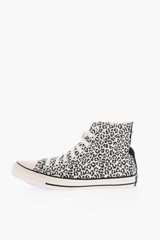 CHUCK TAYLOR ALL STAR Cotton Animal Printed High-Top Sneakers