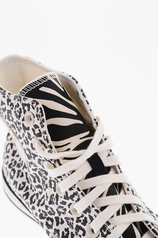 CHUCK TAYLOR ALL STAR Cotton Animal Printed High-Top Sneakers
