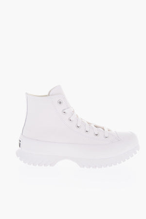 ALL STAR CHUCK TAYLOR High-Top Sneakers LUGGED 2 in Crinkled Leather with 6 cm platform