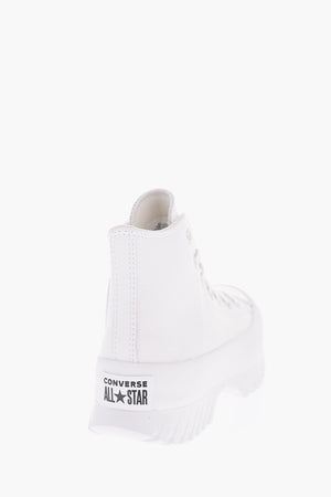 ALL STAR CHUCK TAYLOR 하이탑 스니커즈 LUGGED 2 주름 가죽 6cm 플랫폼