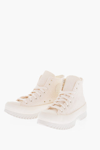 ALL STAR CHUCK TAYLOR 하이탑 스니커즈 LUGGED 2.0 잔물결 효과 자카드 6cm 플랫폼