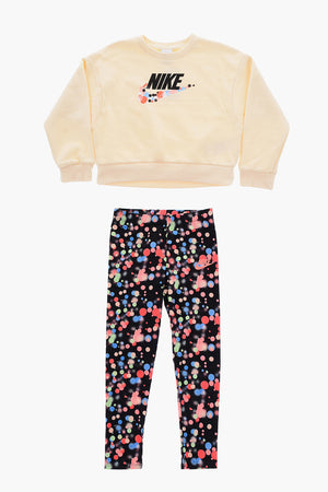 Set mit bedrucktem Sweatshirt und Leggings