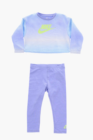 Set mit Rundhalssweatshirt aus gebürsteter Baumwolle und Leggings