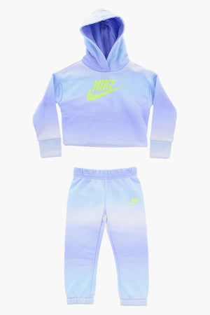 Set Felpa e Joggers in Cotone Garzato Sfumati