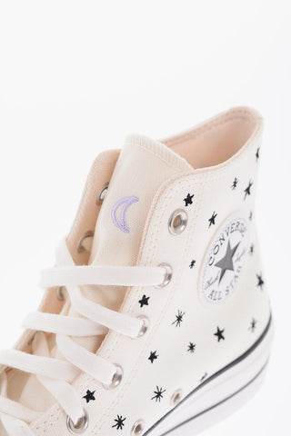 CHUCK TAYLOR ALL STAR Sneakers Alte LIFT in Cotone con Stelle Ricamate All Over