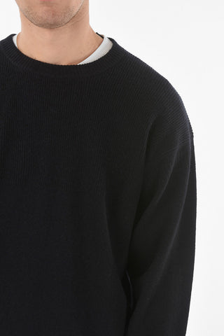 ZZEGNA Crew Neck Cashmere Blend Sweater