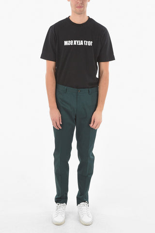 Pants With Polished Contrasting Band