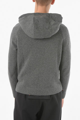 GENIUS Maglia in Misto Cashmere con Cappuccio