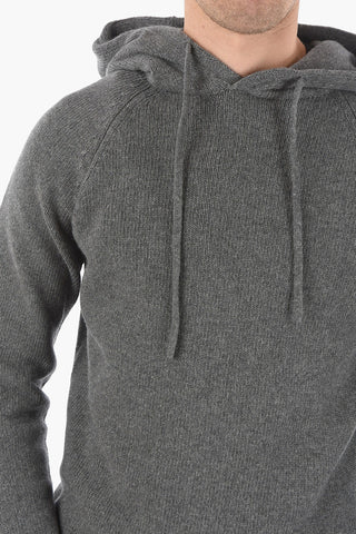 GENIUS Maglia in Misto Cashmere con Cappuccio