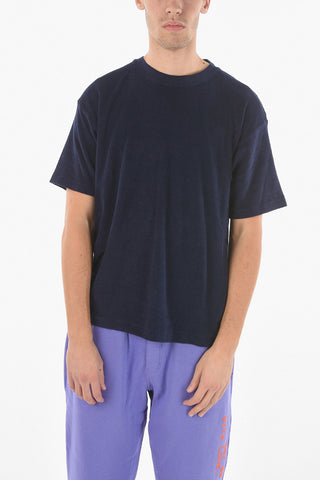 T-shirt Girocollo In Reverse Jersey Garzato