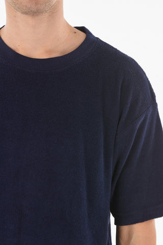 T-shirt Girocollo In Reverse Jersey Garzato
