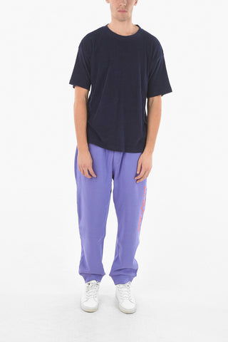 T-shirt Girocollo In Reverse Jersey Garzato