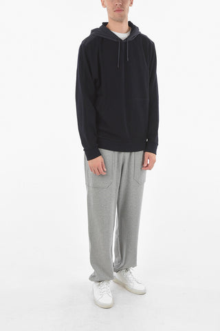 TM ZZEGNA Nylon Hood Wool Sweatshirt With Pocket