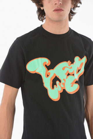 Crewneck WILD STYLE T-shirt with Lettering Print