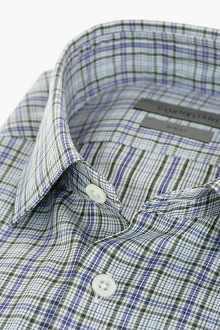 Plaid Motif Slim Fit Shirt