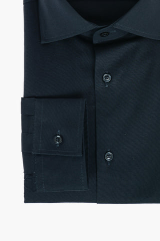 CC COLLECTION Camicia a Tinta Unita con Collo Francese