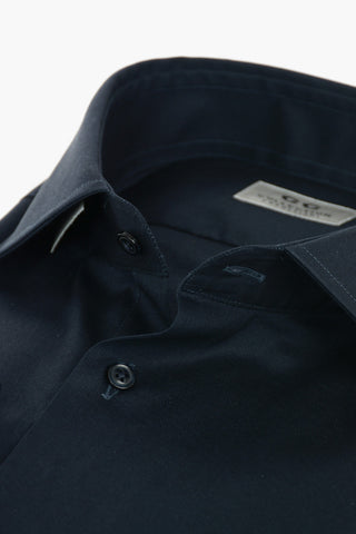 CC COLLECTION Camicia a Tinta Unita con Collo Francese