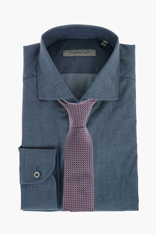 Standard Collar Popeline Cotton Slim Fit Shirt