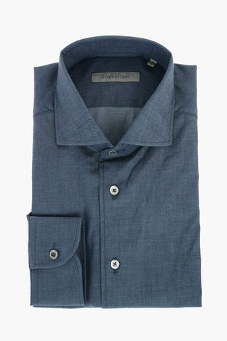 Standard Collar Popeline Cotton Slim Fit Shirt