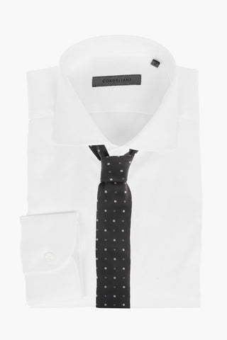 Standard Collar Twill Cotton Shirt