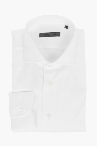 Standard Collar Twill Cotton Shirt