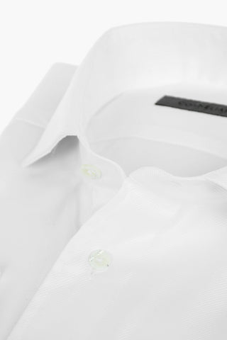 Standard Collar Twill Cotton Shirt