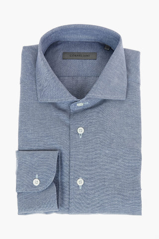Standard Collar Twill Cotton Shirt