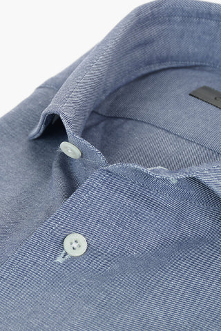 Standard Collar Twill Cotton Shirt