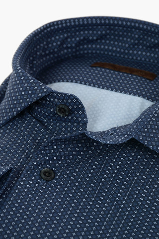 ID Camicia a Fantasia con Collo Francese