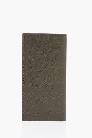 Porta Carte in Pelle Saffiano a Tinta Unita