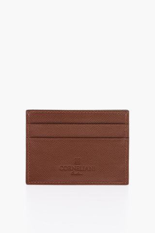 Portacarte in Pelle con Logo Argentato