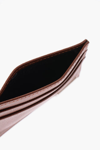 Portacarte in Pelle con Logo Argentato