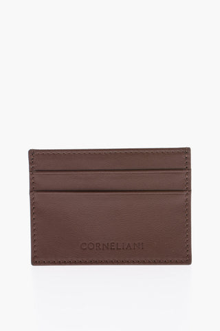 Solid Color Leather Card Holder