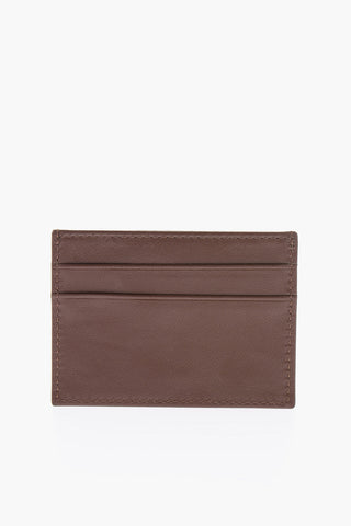 Solid Color Leather Card Holder